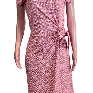 Reddish-Pink J. McLaughlin Elora Faux Wrap, Medium